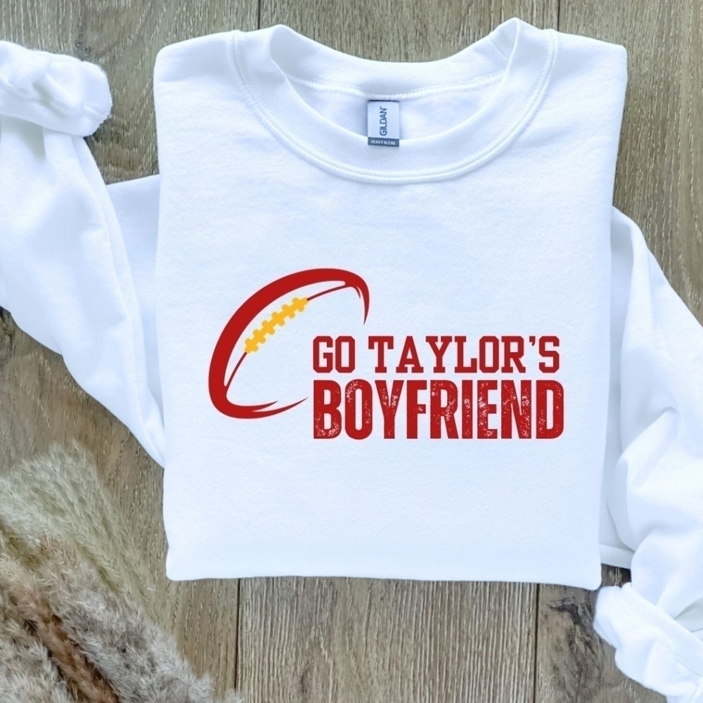 Go Taylor's Boyfriend Sweatshirt Sweater Hand Crafted